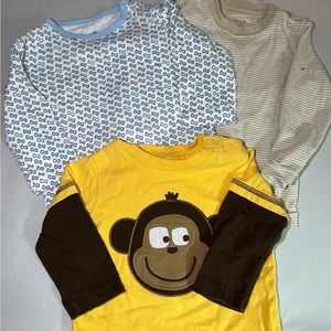 Baby’s 6-9 Mo. Long Sleeve Shirts Lot of 3